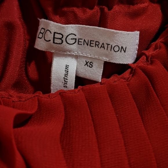 BCBGeneration Red High Low Strapless Dress - Picture 4 of 5